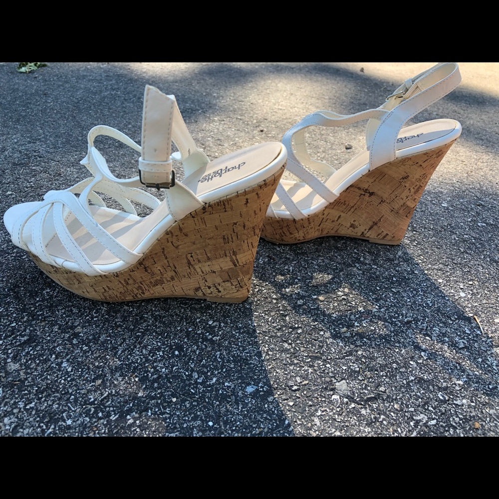 White Wedges Charlotte Russe